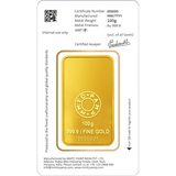 LOTUS 24K (999.9) 100 GM GOLD BAR - Diavo Jewels