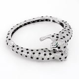 Ebony Panther Silver Cuff Bracelet - Diavo Jewels