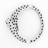 Ebony Panther Silver Cuff Bracelet - Diavo Jewels