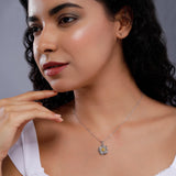 Gilded Filigree Floret Silver Necklace - Diavo Jewels