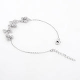 Whimsical Flutterby Charms Silver Bracelet - Diavo Jewels