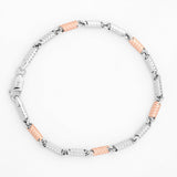 Atlas Spring Bead Men's Silver Bracelet