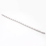 Nomad Wanderer Curb Rhodium Plated Men's Silver Bracelet - Diavo Jewels