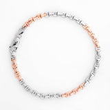Ember T-Duo Two Tone Men's Silver Bracelet - Diavo Jewels