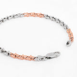 Ember T-Duo Two Tone Men's Silver Bracelet - Diavo Jewels