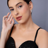 Modern Long Cascade 925 Silver Earrings - Diavo Jewels