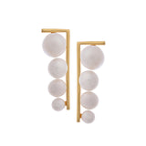 Modern Long Cascade 925 Silver Earrings - Diavo Jewels