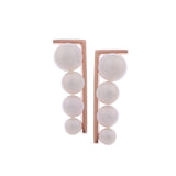 Modern Long Cascade 925 Silver Earrings - Diavo Jewels