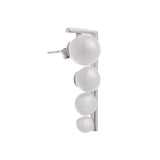 Modern Long Cascade 925 Silver Earrings - Diavo Jewels