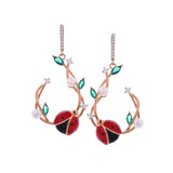 Pearl Bug Silver Delight Earrings - Diavo Jewels
