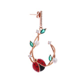 Pearl Bug Silver Delight Earrings - Diavo Jewels