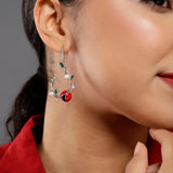 Pearl Bug Silver Delight Earrings - Diavo Jewels