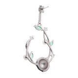 Pearl Bug Silver Delight Earrings - Diavo Jewels