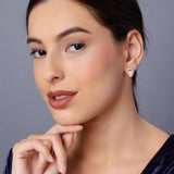Aqua Swirl Symphony 925 Silver Earrings