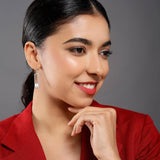 Casket Treasure 925 Silver Earrings with Freshwater Pearl - Diavo Jewels