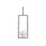Casket Treasure 925 Silver Earrings with Freshwater Pearl - Diavo Jewels