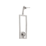 Casket Treasure 925 Silver Earrings with Freshwater Pearl - Diavo Jewels
