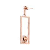 Casket Treasure 925 Silver Earrings with Freshwater Pearl - Diavo Jewels