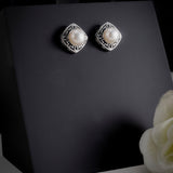 Eminent Sterling Silver Essence Earrings - Diavo Jewels