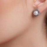 Eminent Sterling Silver Essence Earrings - Diavo Jewels