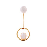 Swinging Pearl Cascade 925 Silver Earrings - Diavo Jewels