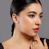 Swinging Pearl Cascade 925 Silver Earrings - Diavo Jewels