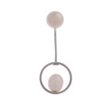 Swinging Pearl Cascade 925 Silver Earrings - Diavo Jewels
