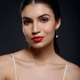 Luminous Descent 925 Silver Earrings - Diavo Jewels