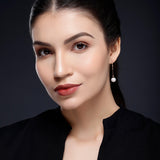 Luminous Descent 925 Silver Earrings - Diavo Jewels