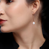 Luminous Descent 925 Silver Earrings - Diavo Jewels