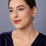 Shimmering Bow Sterling Silver Earrings - Diavo Jewels