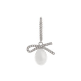 Ribboned Radiance 925 Silver Long Earrings - Diavo Jewels