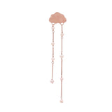 Cloudy Tassel 925 Silver Earrings - Diavo Jewels