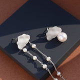 Cloudy Tassel 925 Silver Earrings - Diavo Jewels
