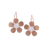Plumeria Blossom 925 Silver Earrings - Diavo Jewels