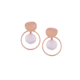 Coin Reflection Round Rings 925 Silver Earrings - Diavo Jewels
