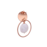 Coin Reflection Round Rings 925 Silver Earrings - Diavo Jewels