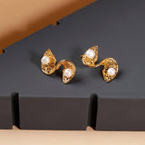 S-shaped 925 silver earrings - Diavo Jewels