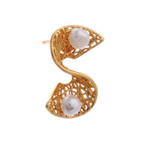 S-shaped 925 silver earrings - Diavo Jewels