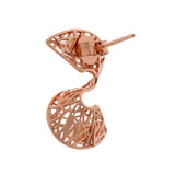 S-shaped 925 silver earrings - Diavo Jewels