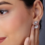 S-shaped 925 silver earrings - Diavo Jewels