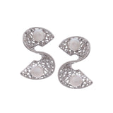 S-shaped 925 silver earrings - Diavo Jewels