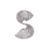 S-shaped 925 silver earrings - Diavo Jewels