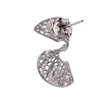 S-shaped 925 silver earrings - Diavo Jewels