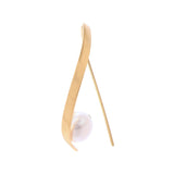 Luminous Cursive 925 Silver Earrings - Diavo Jewels