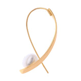 Luminous Cursive 925 Silver Earrings - Diavo Jewels