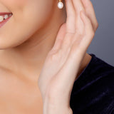 Lock of Elegance: 925 Silver Earrings - Diavo Jewels
