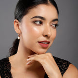 Lock of Elegance: 925 Silver Earrings - Diavo Jewels