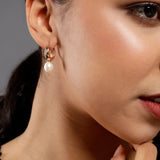 Lock of Elegance: 925 Silver Earrings - Diavo Jewels