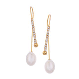 Curved Serenity 925 Silver Earrings - Diavo Jewels